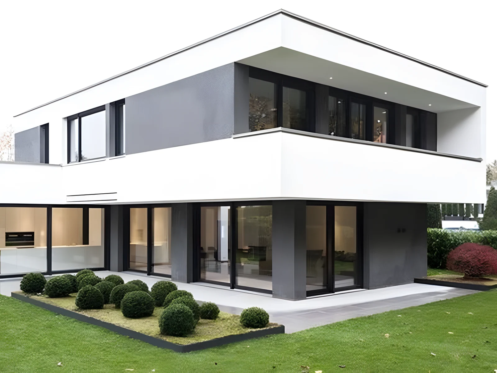 Bâtiment modulaire contemporain à deux niveaux